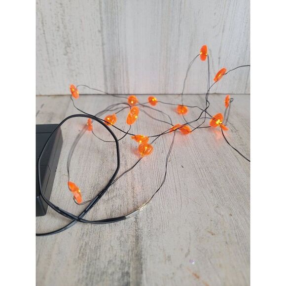 Pumpkin string light up Village accessory Halloween - Picture 6 of 11